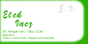 elek vacz business card